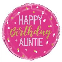 Happy Birthday Auntie 45cm