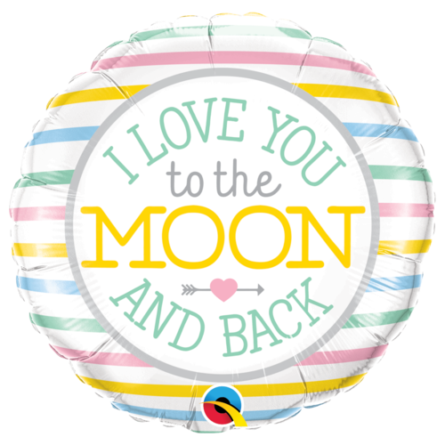Pastel I Love You To The Moon & Back Balloon 45cm